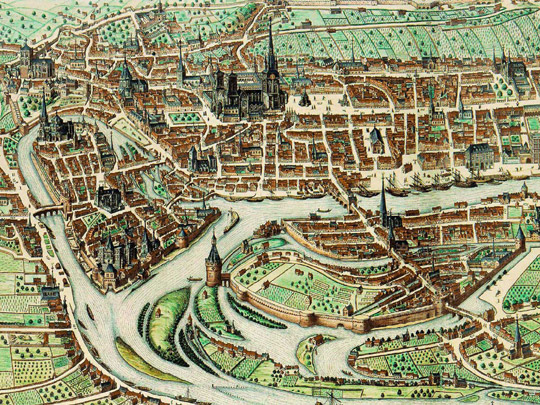 Vue de Liège en 1649 - Milhauser