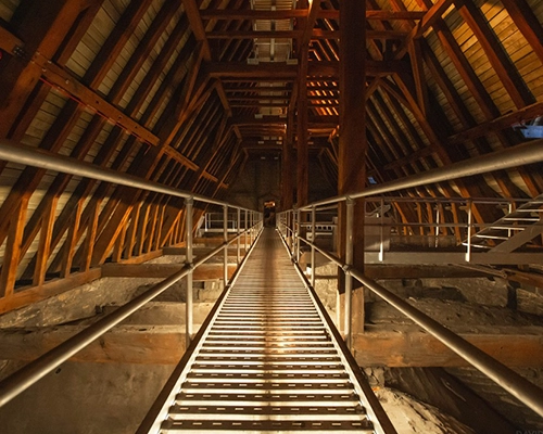 Visite des combles de la cathédrale Saint-Paul